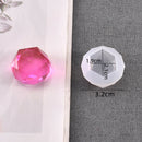 4 Pieces DIY Large Diamond Pendant Charms Crystal Silicone Mold Mould for