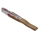 Beige Bamboo Ribs Flower Printed Seashell Shape Folding Hand Fan White