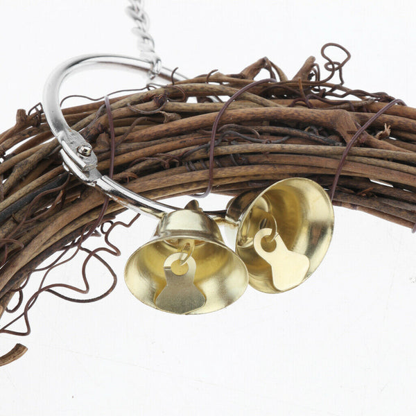 Bird Parrot Natural Rattan Swing Ring Hanging Pet Parakeet Budgie Cockatiel Cage