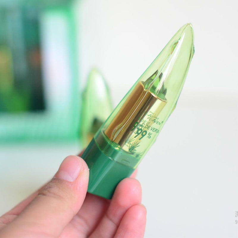 Women Aloe Vera Lip Color Mood Changing Lipstick Long Lasting Moisturizing