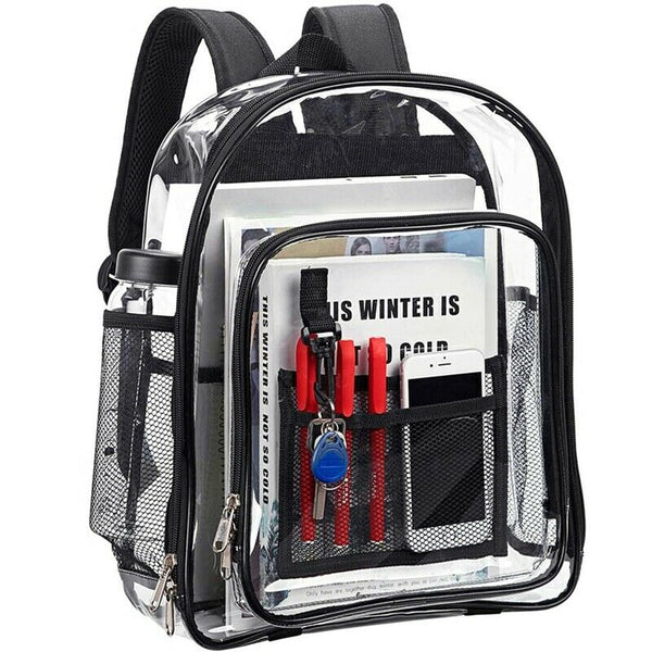 Heavy Duty Clear Backpack,Security Transparent School Backpack,See Through  V8R4