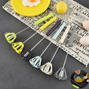 1pc Semi-automatic Egg Beater Whisk Manual Hand Mixer Self Turning Egg Stirr Hn