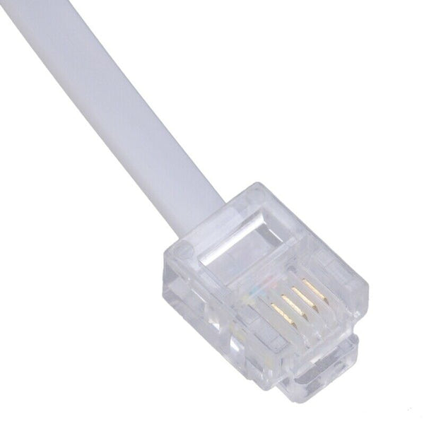 RJ11 Plug to Dual UK BT Telephone Socket Convertor C4J8
