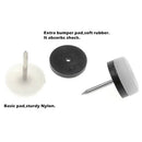 40Pcs Thickened Furniture Glide,Nail-On Nylon Slider Pad Floor Protector fo R9S6