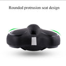Reflective Shock Absorbing Hollow Bicycle Saddle Mountain Bike Seat(Black)
