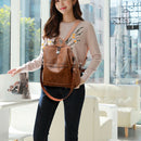 New Soft PU Wild Fashion Lightweight Simple Ladies Large Capacity Backpack