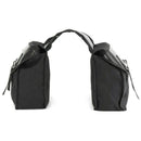 Motorcycle Touring Saddle Bag Black Canvas Waterproof Panniers Motorbike Lugg 3C