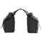Motorcycle Touring Saddle Bag Black Canvas Waterproof Panniers Motorbike Lugg 3C