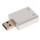 USB External Sound Card Audio Adapter with 3.5mm Microphone /Headphone Jacks