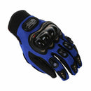 1 Pair Motorcycle Gloves Racing Gloves Fiber PU Blue - XL R2N7
