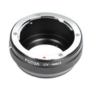 For CY Lens To Olympus E- E-PL3 for Panasonic GF1 GF5 GF6 G3 4/3 Adapter