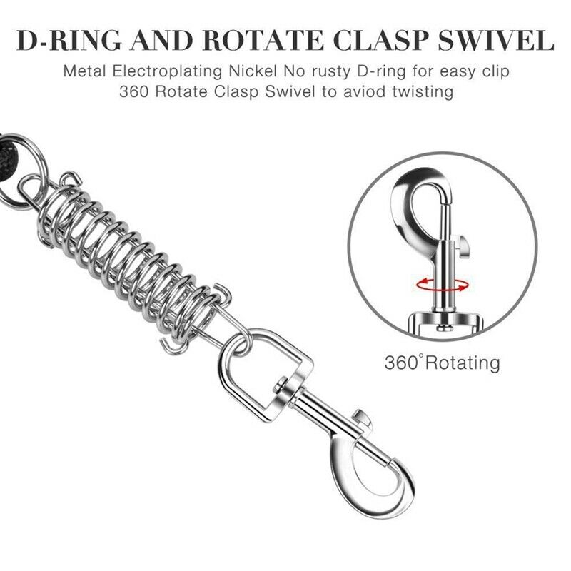 Dog Leash Reflective Comfort pet Lead spring Explosion-proof Round Rope Nyl N3K3