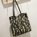 Women'S Fashion Camouflage Canvas Bag Shoulder Bag Large Capacity Female Le