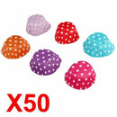 50 X Spotty Dots Muffin Cupcake Paper Cases Liners Cups R5M2