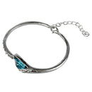Woman Crystal bracelet lake blue T3M9