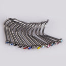 20pcs Colorful Rhinestone Nose Studs Jewelry Screw Ring Bone Bar Body Piercing