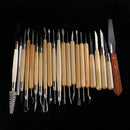 22pcs Stainless Steel and Wooden Handle Clay Pottery Sculpture Tool New