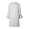 Solid Color Loose Straight Dress Pleated Women Chiffon Dresses (White S)