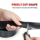 Carbon Fiber Car Door Plate Sill Scuff Cover Car Threshold Strip Decoration Z0W1