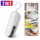 2 in 1 Mini Portable Handheld Heat Sealer for Plastic Bag Cutter Resealer Tool J