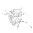 White Wedding Short Gloves Fingerless Bridal Gloves for Women Ivory Lace Gl