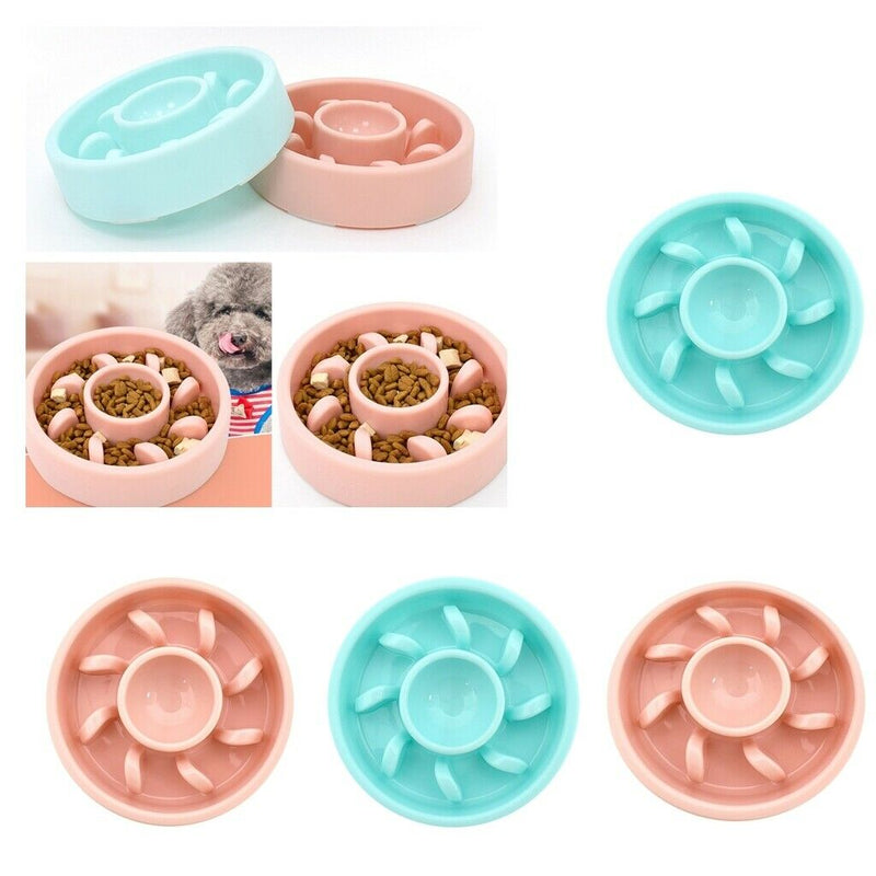4x Dog Slow Feeder Pet Dog Cat Anti-Choke Bowls For