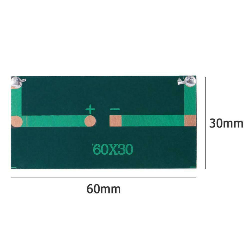 2pcs Solar Cell Module 5V 50mA Polycrystalline Silicone Solar Panel Charger