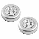 8 x self-stick N click 3 LED light battery operated push on/off touch light