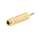 4Pcs 6.35mm 1/4" Inch Stereo Plug To 3.5mm Male /Female Socket Jack Adaptor