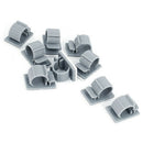 10 pieces Gray plastic self-adhesive Wire rope Cable clip Gripper clamps T8K3