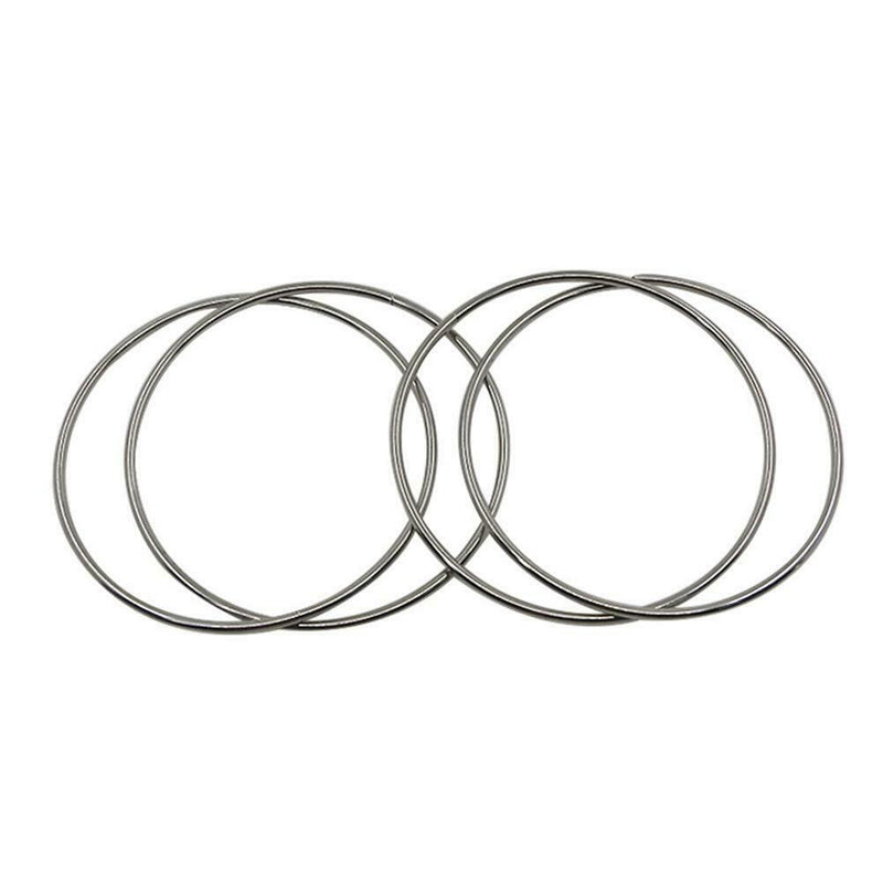 4pcs Magic Metal Rings Linking Iron Hoops for Fun Magic Trick Playing Props