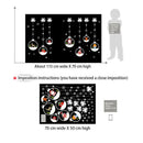 Christmas Room Christmas Santa Claus Snowmen Elk Wall Stickers Window decor Q2A4