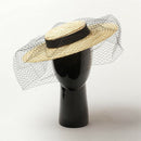 Straw Hat with Veil Female Sun Hat 2019 New Lady Holiday Hat Anti-Uv Fashio