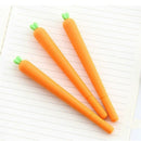 50Pcs Vegetables Cute Carrot Pen Cartoon Gel Pen Black Ink X6R6