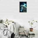 DIY 5D Diamond Embroidery Night Wolf Painting Rhinestone Cross Stitch Home  I9M1