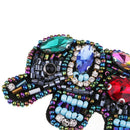 Beads Rhinestone Elephant Patches Sew On Badge Bag Appliques Sewing Craft