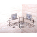 Stainless Steel Storage Caddy for Bathroom Shower Bath Basket Adhesive