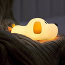 Silicone Dog Touch Sensor Night Light Nursery Bedside Lamp USB Rechargeable