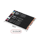3in1 12 Colors Eyeliner Pencil Waterproof Eyebrow Pen Lip Stick Eyes Makeup