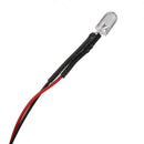 200Pcs Red Color Pre Wired Clear LEDs 5mm Diameter Car