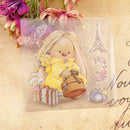 Silicone Transparent Seals Clear Stamps Cartoon Girl for DIY Scrapbooking