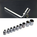 10 x Wrench Spanner Set 8-24mm Chrome Plated Vehicle Rod Sleeve Repair Tools