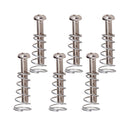 6 Pieces Electric Guitar Bridge Tailpiece Fixing Mounting Screws + Springs Set