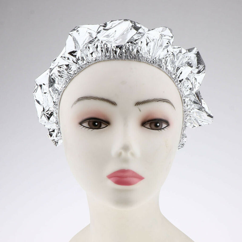 Set of 2Pcs Stylish Aluminum Foil Hair Cap Waterproof Salon Protector Insulation