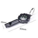 Black Mini Survival Tool Whistle Compass 2 in1 new hot selling 2018 bFJ Hn