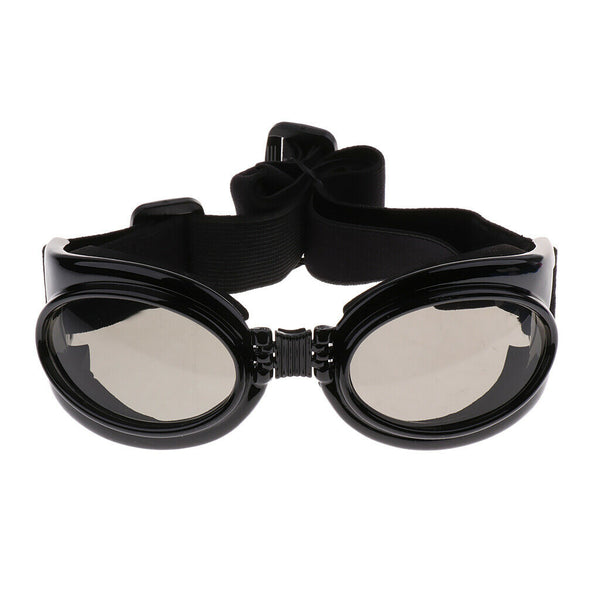 Pet Dog Wind Sunglasses Eye Wear Protection Goggles Adjustable Strap Black