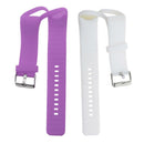 2Pack Sport Silicone Watch Band Wrist Strap Belt For Polar A360 Purple+White