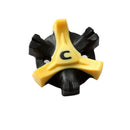 10Pcs Trendy Design Black+Yellow Easy Replacement Spikes Cleats Golf ShoesJ&k