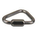 3pcs Stainless Steel Triangle Carabiners 12KN Climbing Arborist Rappelling