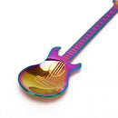 4PCS Guitar Shaped Stainless Steel Coffee Spoon Demitasse Spoons For Cake Spoo%!